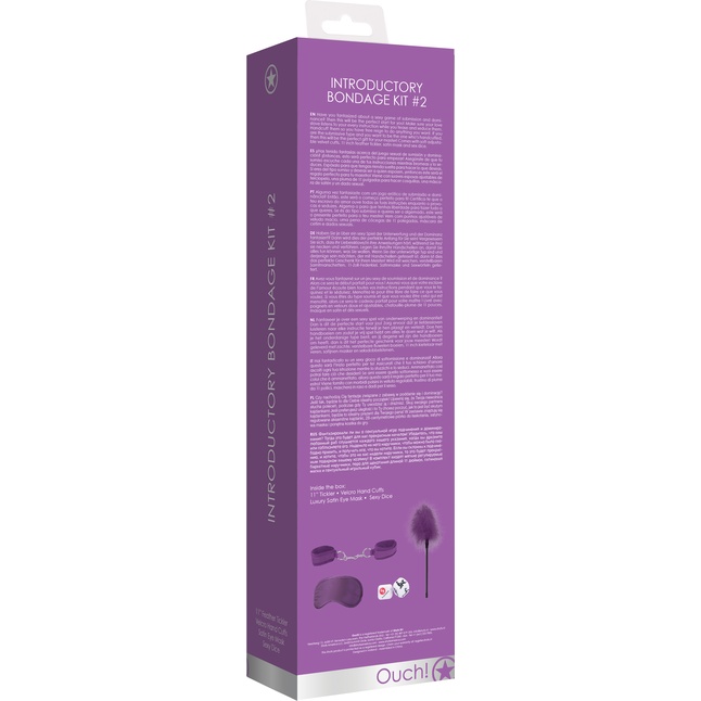 Фиолетовый игровой набор Introductory Bondage Kit №2 - Ouch!. Фотография 4.