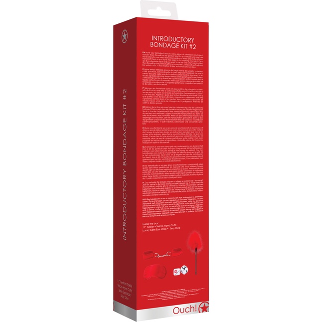 Красный игровой набор Introductory Bondage Kit №2 - Ouch!. Фотография 4.