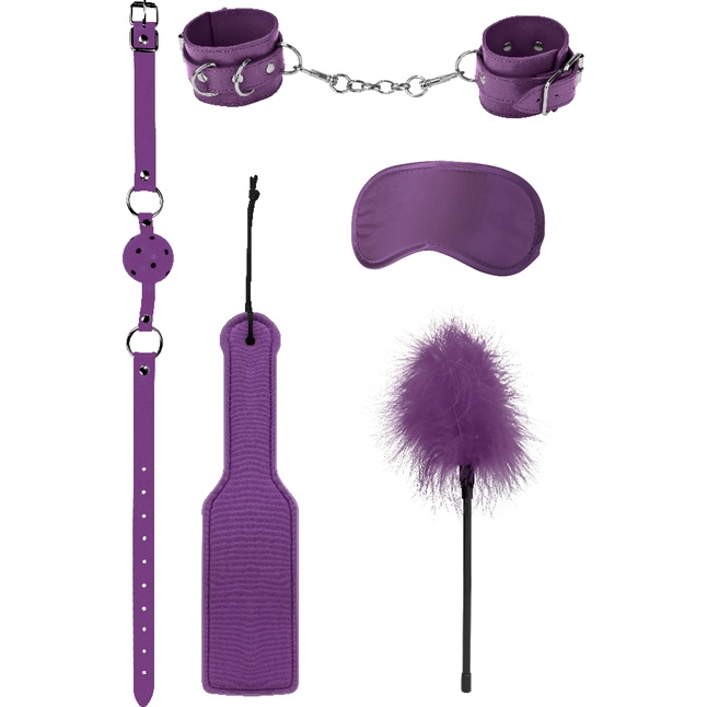 Фиолетовый игровой набор БДСМ Introductory Bondage Kit №4 - Ouch!