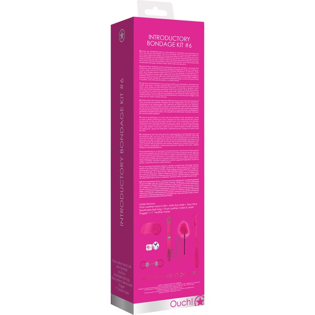 Розовый игровой набор Introductory Bondage Kit №6 - Ouch!. Фотография 4.