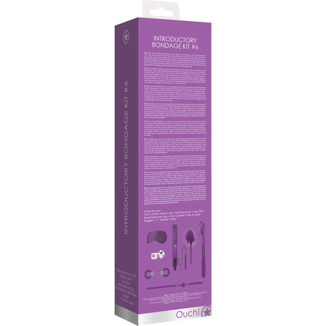 Фиолетовый игровой набор Introductory Bondage Kit №6 - Ouch!. Фотография 4.