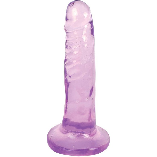 Фиолетовый фаллоимитатор Slim Stick Dildo - 15,2 см