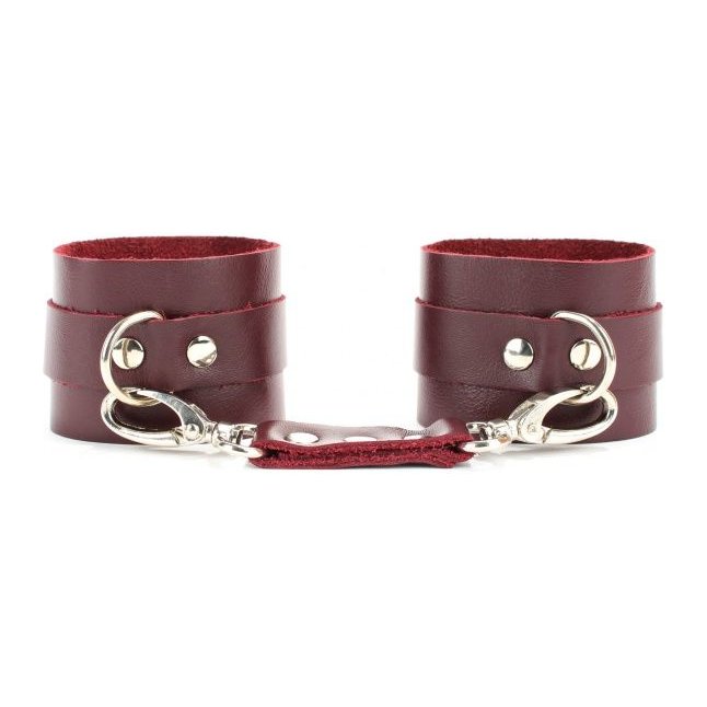 Бордовые наручники Maroon Handcuffs - Lady s Arsenal. Фотография 5.