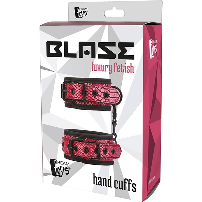 Розово-черные наручники HAND CUFFS - Blaze. Фотография 2.