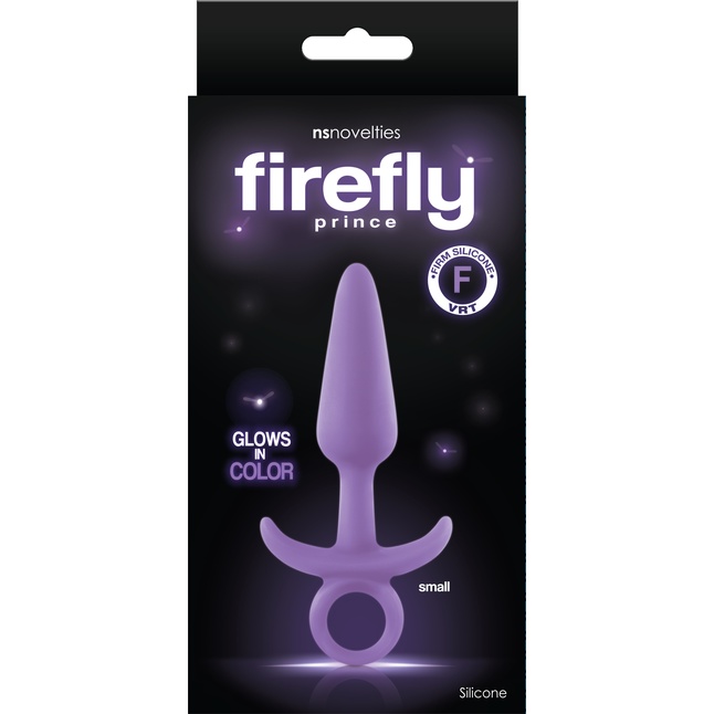 Фиолетовая анальная пробка Firefly Prince Small - 10,9 см - Firefly. Фотография 2.