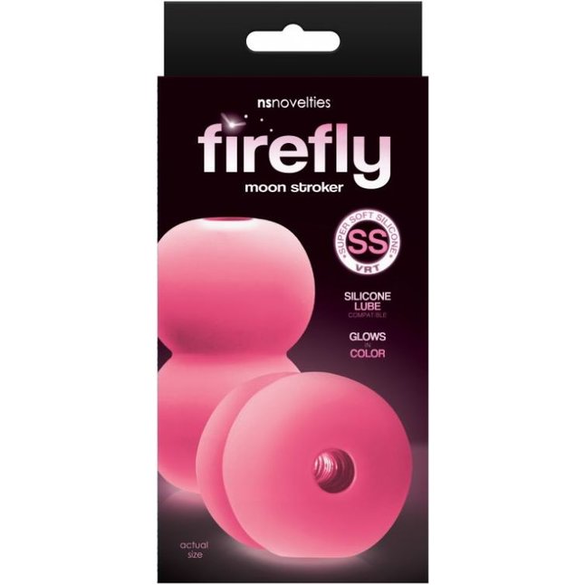 Розовый сквозной мастурбатор Moon Stroker - Firefly. Фотография 2.