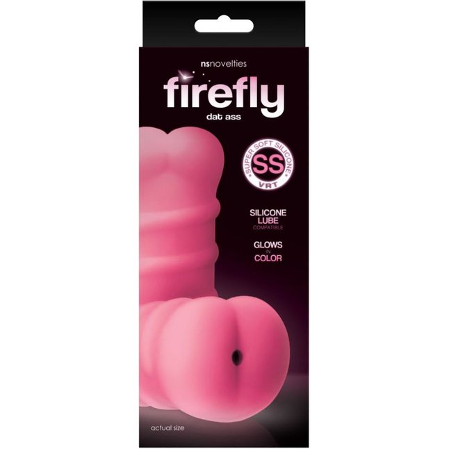 Розовый мастурбатор-анус из мягкого силикона Dat ASS - Firefly. Фотография 2.