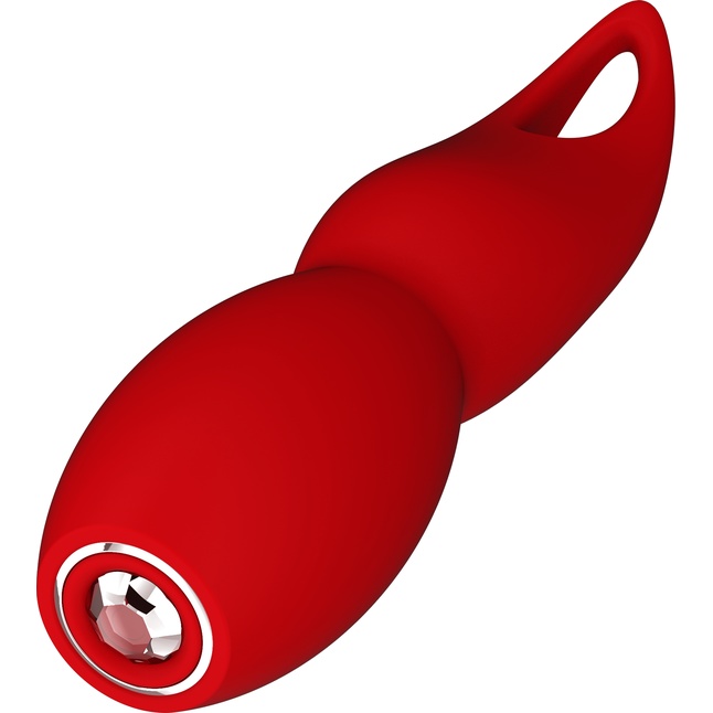Красный клиторальный стимулятор FULLA - 13 см - Red Revolution. Фотография 3.