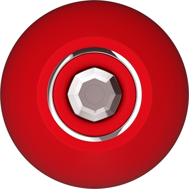 Красный клиторальный стимулятор FULLA - 13 см - Red Revolution. Фотография 5.