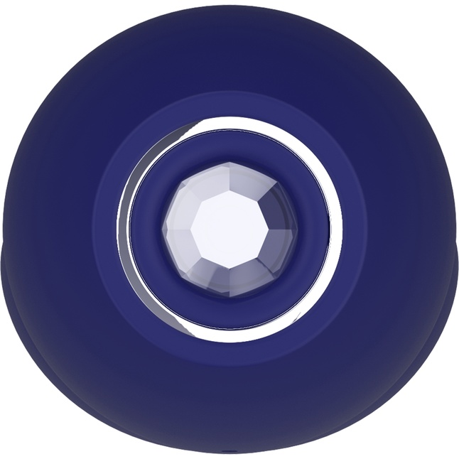 Синий клиторальный стимулятор ATHOS - 13 см - Blue Evolution. Фотография 5.