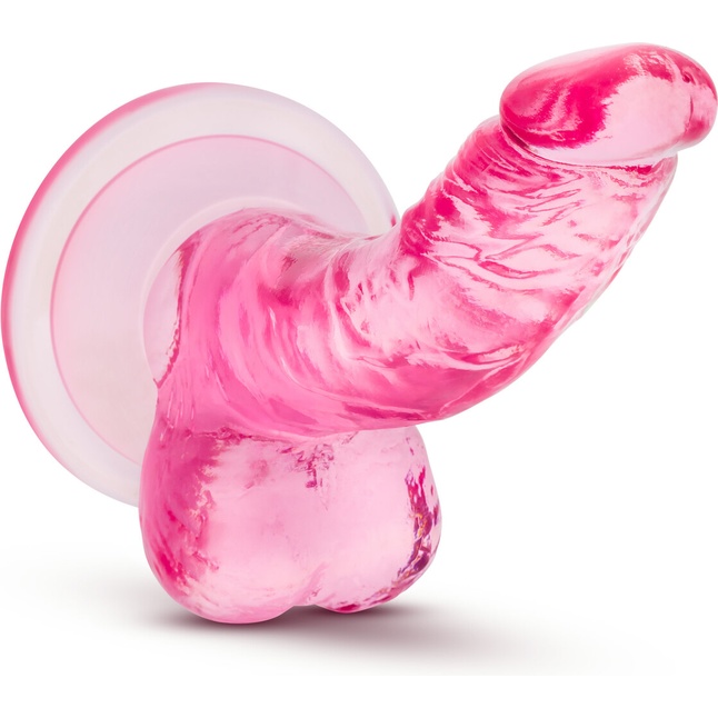 Розовый фаллоимитатор на присоске NATURALLY YOURS 4INCH MINI - 12 см - Naturally Yours. Фотография 4.