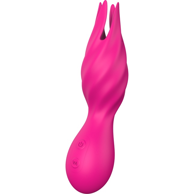 Розовый клиторальный стимулятор FLUTTERING TULIP - 14,5 см - Vibes of Love. Фотография 2.