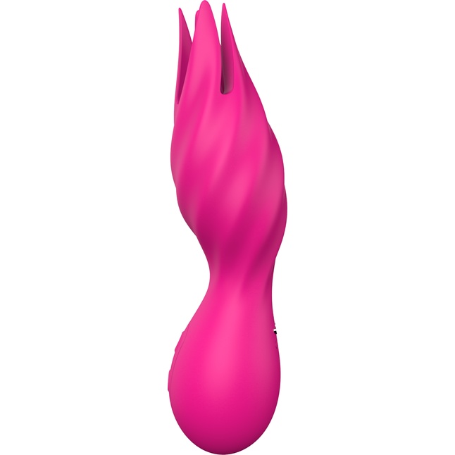 Розовый клиторальный стимулятор FLUTTERING TULIP - 14,5 см - Vibes of Love. Фотография 3.
