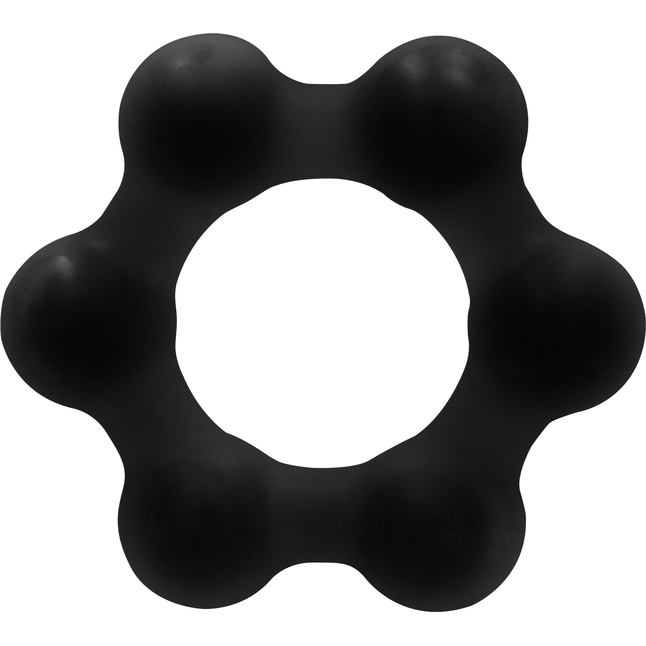 Черное эрекционное кольцо No.82 Weighted Cock Ring - Sono. Фотография 2.