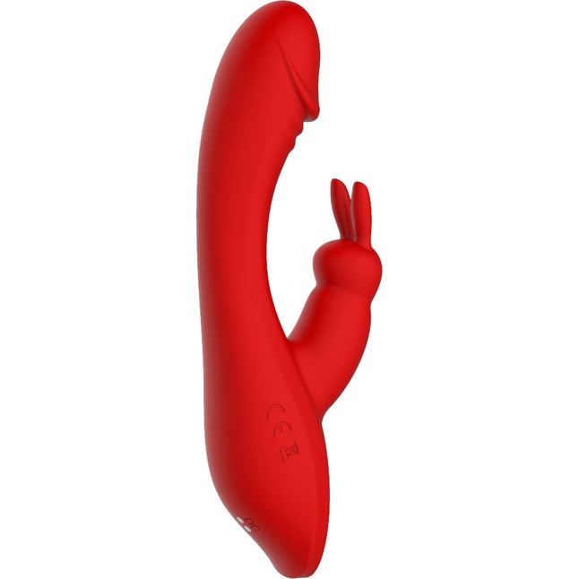 Красный вибромассажер-кролик ARTEMIS - 21 см - Red Revolution. Фотография 3.