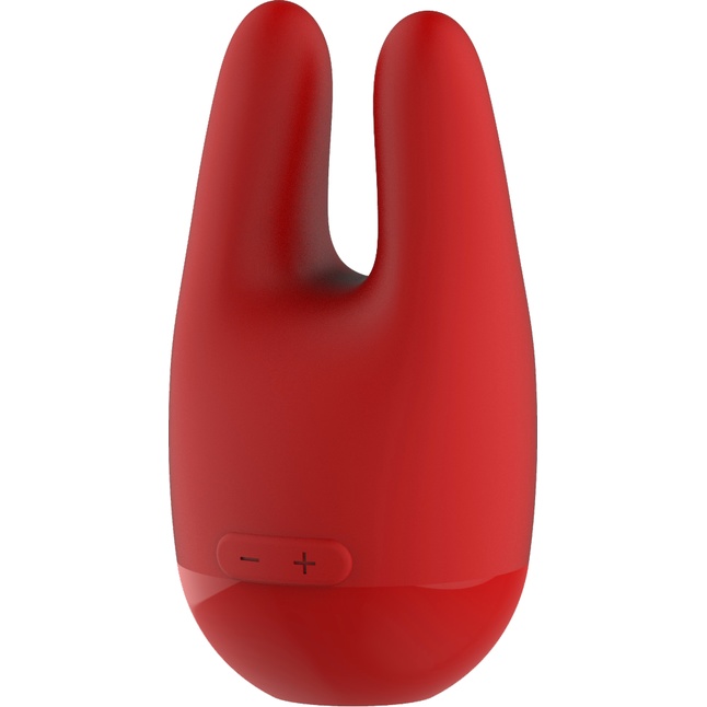 Красный клиторальный стимулятор HEBE - 10,6 см - Red Revolution. Фотография 2.