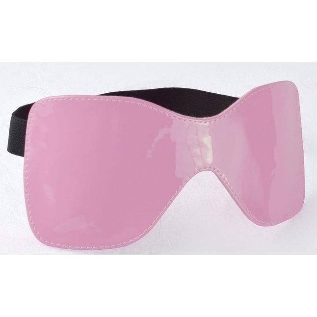 Розовая лаковая маска на резиночке - Gloss