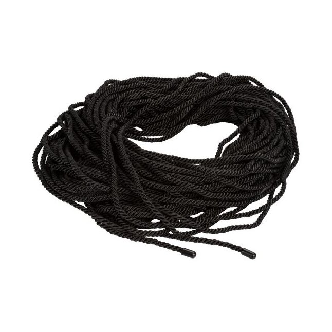 Черная веревка для шибари BDSM Rope - 50 м - Scandal