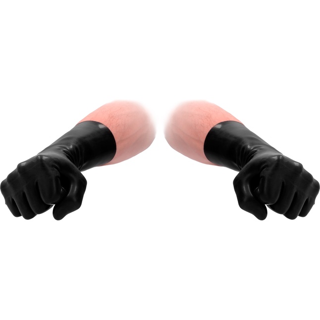 Черные латексные перчатки для фистинга Latex Short Glove - Fist It