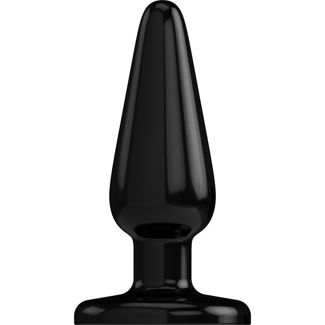 Черная коническая анальная пробка Basic 4 Inch - 10 см - Plug   Play