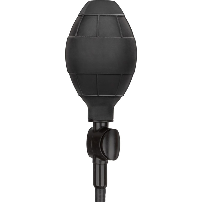 Расширяющаяся анальная пробка со съемным шлангом Medium Silicone Inflatable Plug - 10,75 см - Anal Toys. Фотография 5.