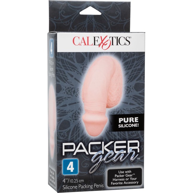 Телесный фаллоимитатор для ношения Packer Gear 4 Silicone Packing Penis. Фотография 7.