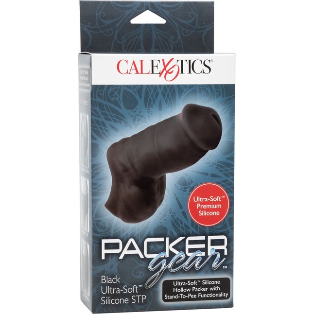 Чернокожий фаллоимитатор для ношения Packer Gear Ultra-Soft Silicone STP Packer. Фотография 11.