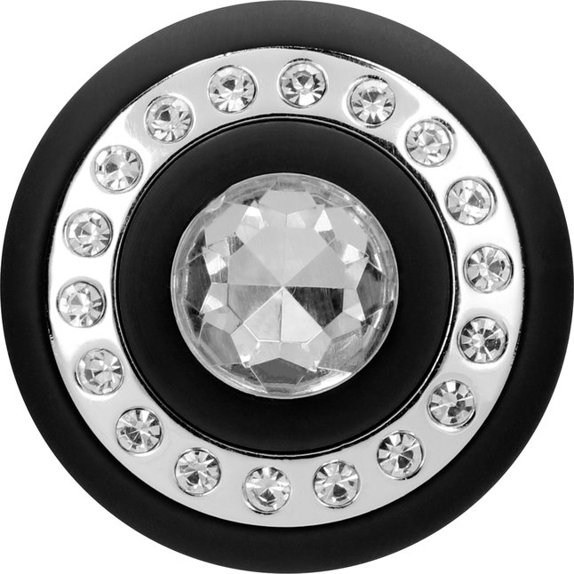 Черный универсальный массажер Wand Pearl - 20 см - Discretion. Фотография 8.