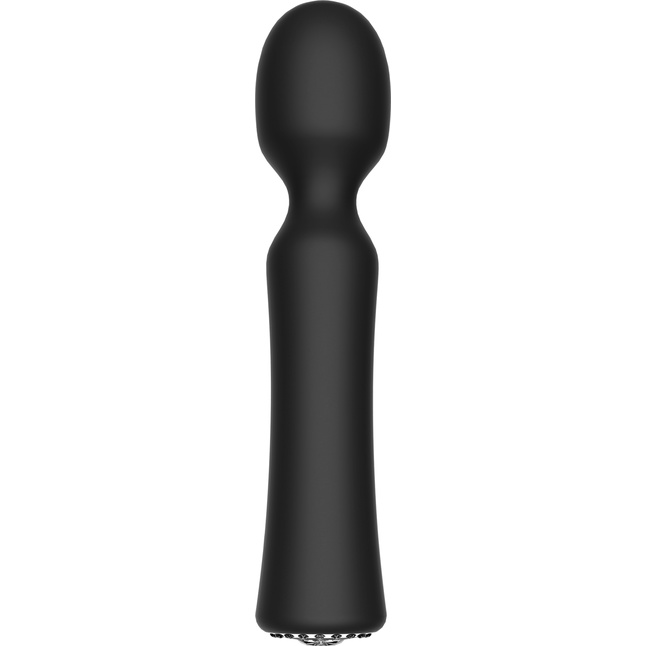 Черный универсальный массажер Wand Pearl - 20 см - Discretion