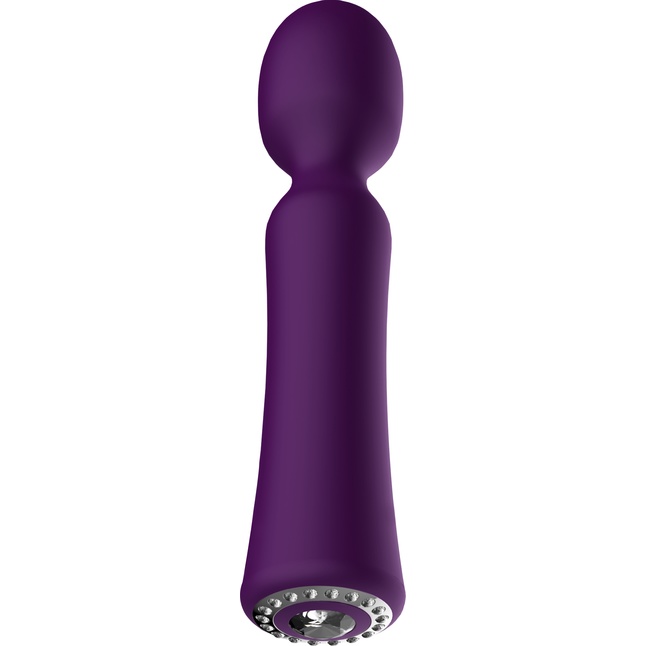 Фиолетовый универсальный массажер Wand Pearl - 20 см - Discretion. Фотография 2.