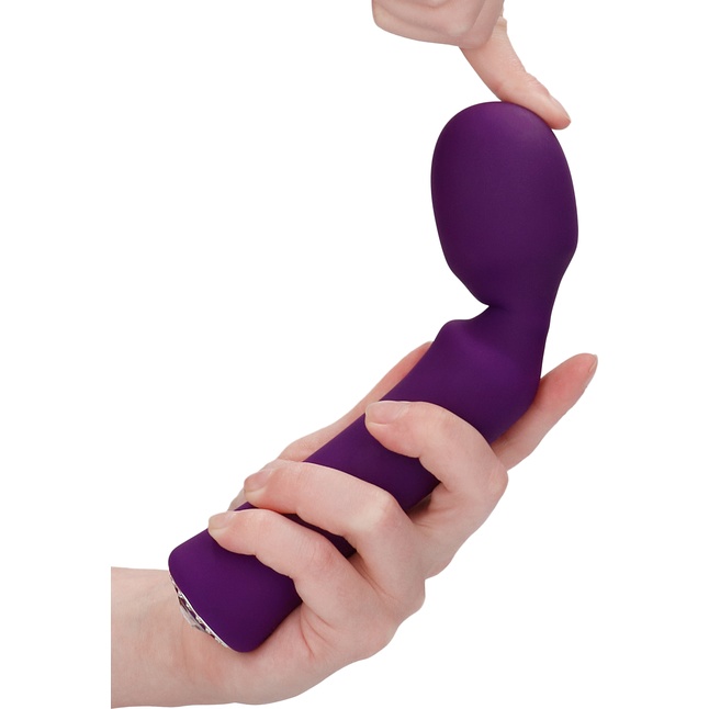 Фиолетовый универсальный массажер Wand Pearl - 20 см - Discretion. Фотография 4.