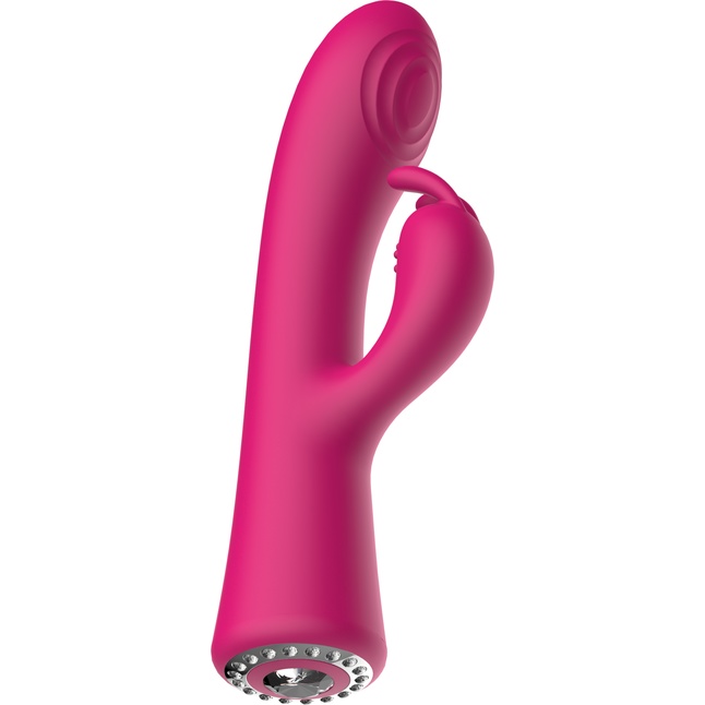 Розовый вибромассажер-кролик Lux - 20 см - Discretion