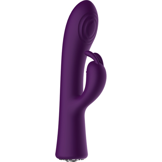 Фиолетовый вибромассажер-кролик Lux - 20 см - Discretion. Фотография 2.