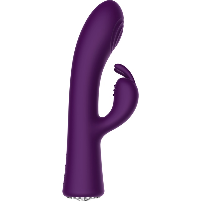 Фиолетовый вибромассажер-кролик Lux - 20 см - Discretion. Фотография 3.