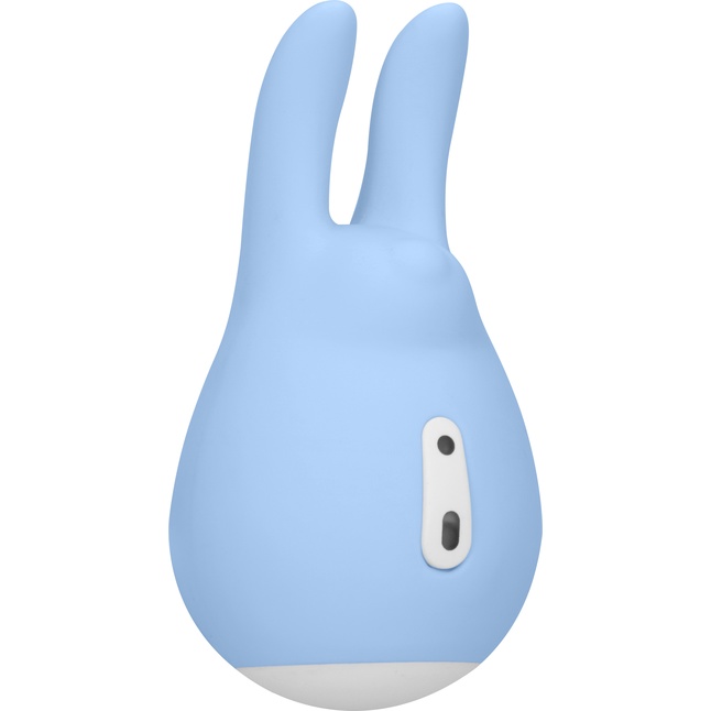 Голубой клиторальный стимулятор Love Bunny - 9,4 см - Loveline. Фотография 2.