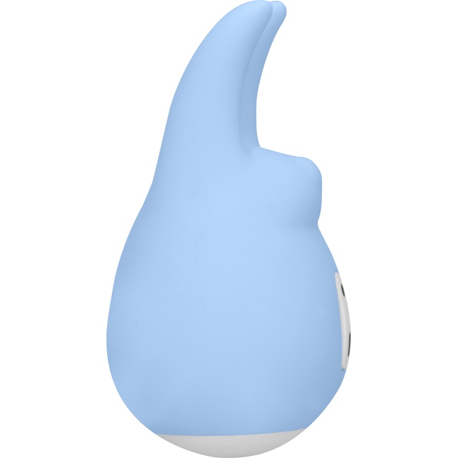 Голубой клиторальный стимулятор Love Bunny - 9,4 см - Loveline. Фотография 3.