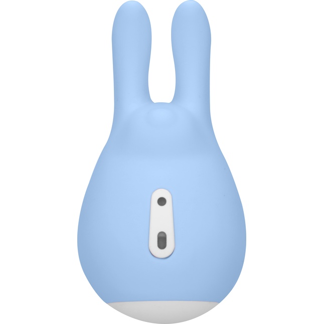 Голубой клиторальный стимулятор Love Bunny - 9,4 см - Loveline