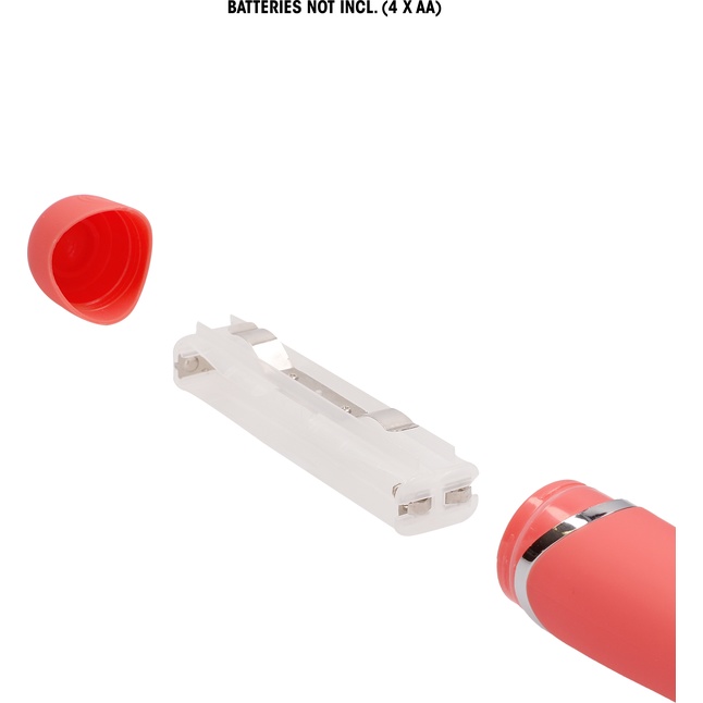 Розовый универсальный массажер Silicone Massage Wand - 20 см - Shots Toys. Фотография 6.