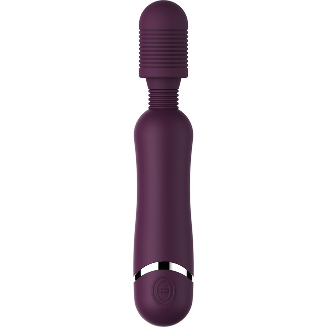 Фиолетовый универсальный массажер Silicone Massage Wand - 20 см - Shots Toys. Фотография 3.