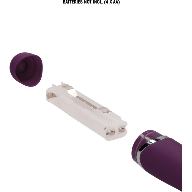 Фиолетовый универсальный массажер Silicone Massage Wand - 20 см - Shots Toys. Фотография 6.