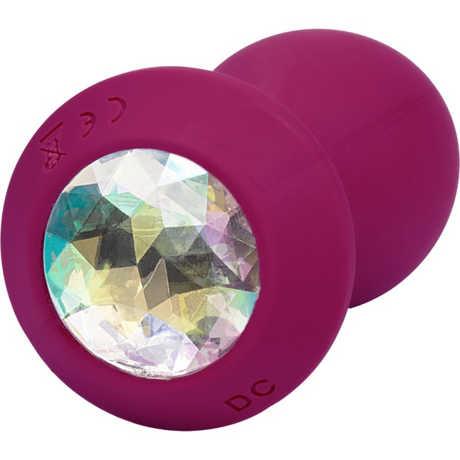 Фиолетовая анальная вибропробка с кристаллом Vibrating Crystal Probe - 10,75 см - Power Gem. Фотография 5.
