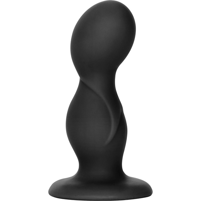 Черный анальный стимулятор Silicone Back End Play - 10,75 см - Anal Toys. Фотография 2.