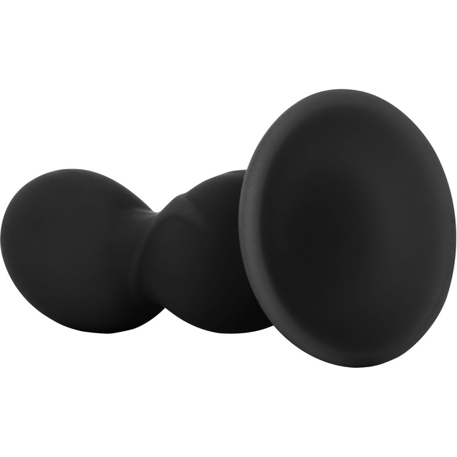 Черный анальный стимулятор Silicone Back End Play - 10,75 см - Anal Toys. Фотография 4.