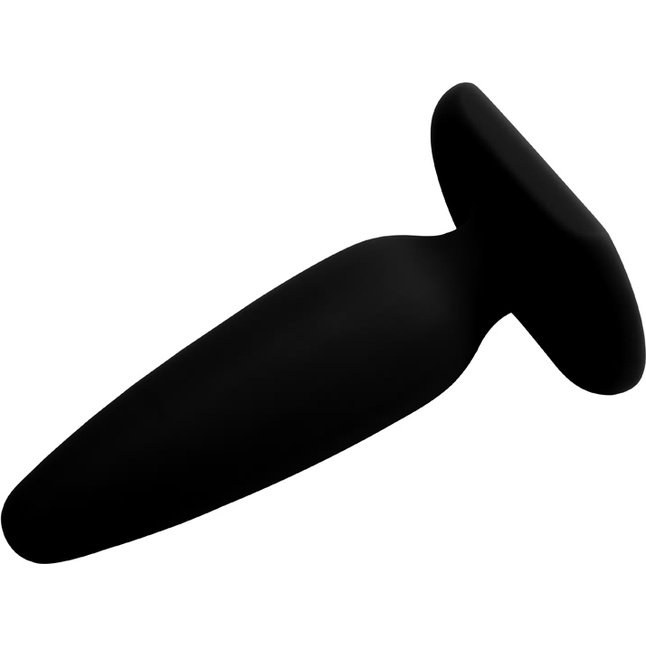 Черная силиконовая анальная пробка Black Mont - 13,5 см - Black Mont. Фотография 2.
