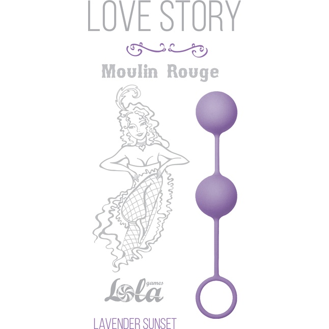 Сиреневые вагинальные шарики Love Story Moulin Rouge - Love Story. Фотография 2.