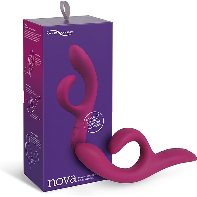 Фиолетовый вибратор-кролик We-Vibe Nova 2 - 20,5 см. Фотография 6.