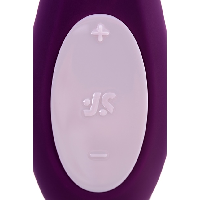 Фиолетовый вибратор для пар Double Joy с управлением через приложение. Фотография 15.