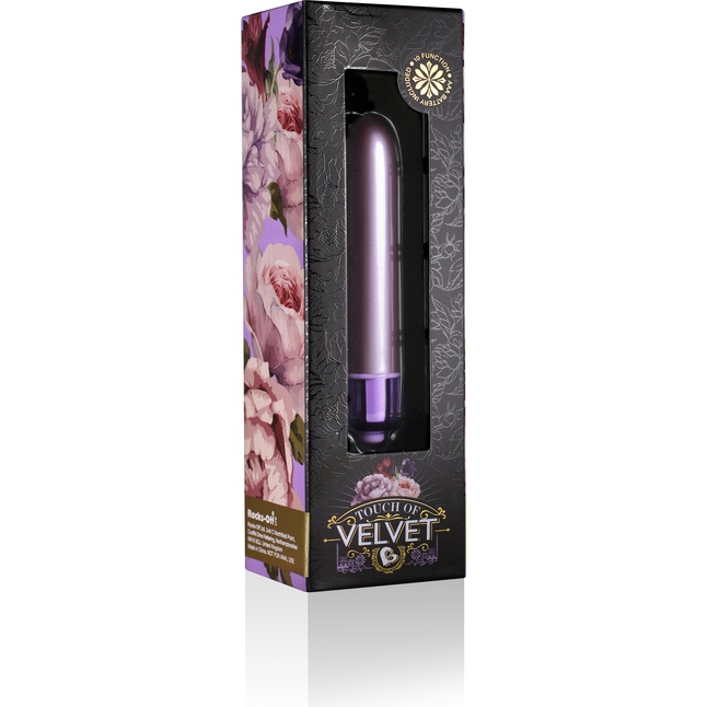 Сиреневый мини-вибратор Touch of Velvet - 10,3 см. Фотография 3.