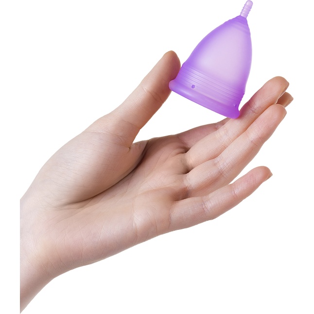 Фиолетовая менструальная чаша Lila S. Фотография 3.