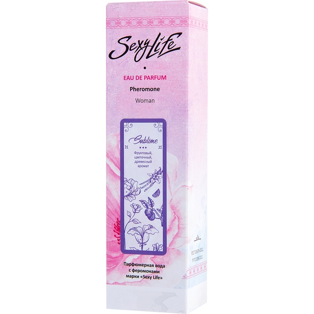 Женская парфюмерная вода с феромонами Sexy Life Sublime - 30 мл - Духи и спреи с феромонами Sexy Life. Фотография 4.